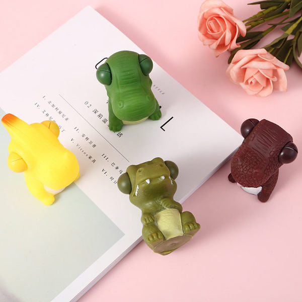 Ny Rolig och Kreativ Stresslindring Ögon Spricker Kläm Djur Docka Ventil Tryckavlastning Barnleksak Present Squinting Unicorn