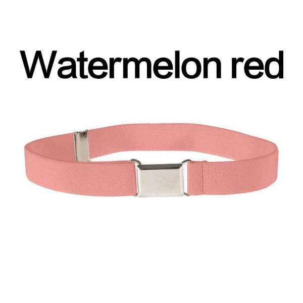 1 st Tillbehör Midjeband Legeringsspänne Justerbart Canvasbälte Elastiska Kläder Vardagligt Utomhus Watermelon red