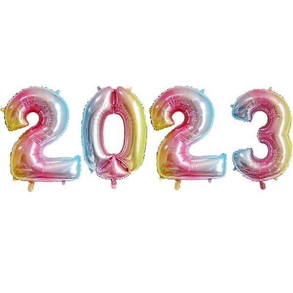 2023 Ilmapallonumerot - 2023 Ilmapallot | Hyvää Uutta Vuotta Koristeet 2023 | Seniorikoristeet 2023 style3017 style3017