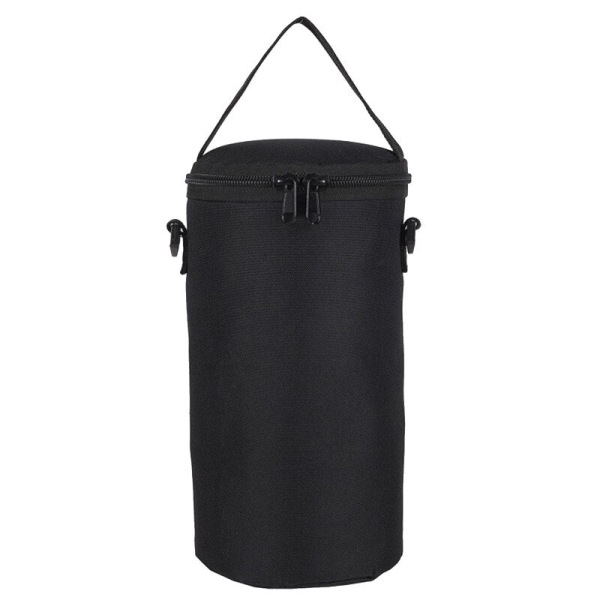 Utomhus camping picknick gas för tank förvaringsväska Skydd för case Bärbar vattenflaska skydd Lykta förvaringspåse Large Black