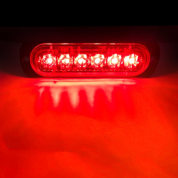 LED-blixtljus Blinkande grilljus Bil nödljus 6LED VARNINGSLJUS polisbelysning för bil LASTBIL strobe LED-ljus 12v 24v green 1 piece