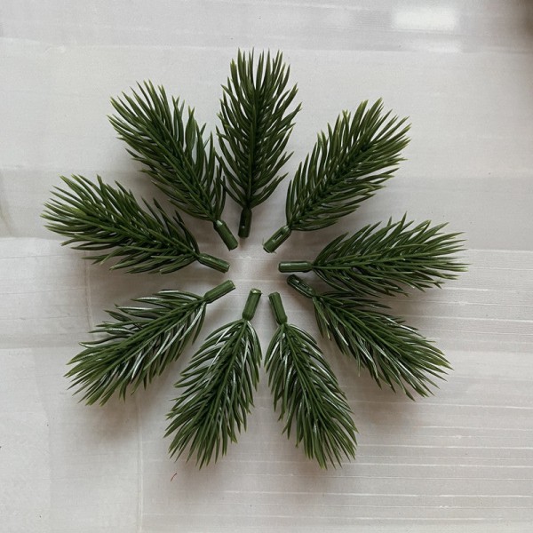 10 st Tallkvistar Konstgjorda Falska Växter Konstgjord Blomgren Juldekoration DIY Tillbehör Bukett Presentförpackning bluish white 10cm