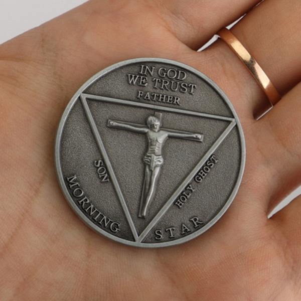 Lucifer Morning Star Satanisk Pingstmynt Specie Cosplay Tillbehör Prop gray