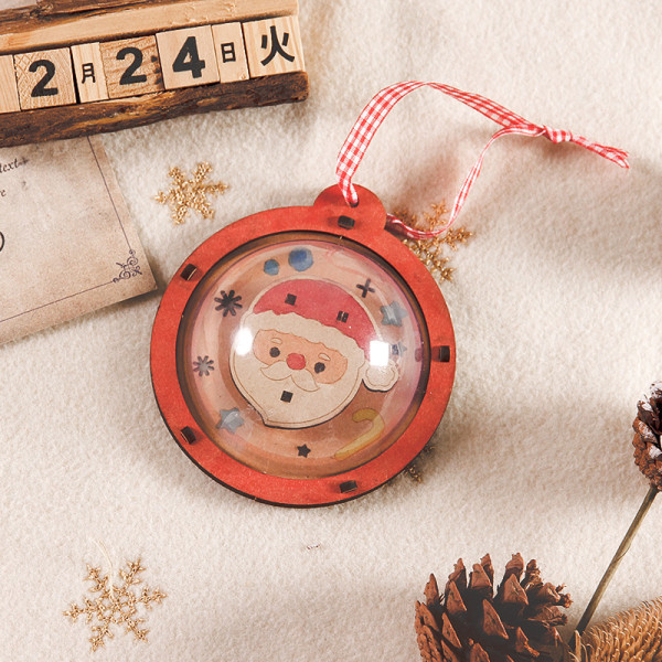 Jul DIY Håndlavet Vedhæng Hængende Ornamenter Børn Børnehave Tegning Samlede Legetøj Juledekoration Gingerbread man