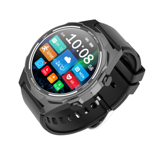 Smart Watch Support Puls Blodtryck Bluetooth Calling Message Push Black