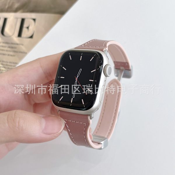 Klockarmband för Apple Watch iWatch 38/40/41/ 10:e generationen 42mm universal rosa
