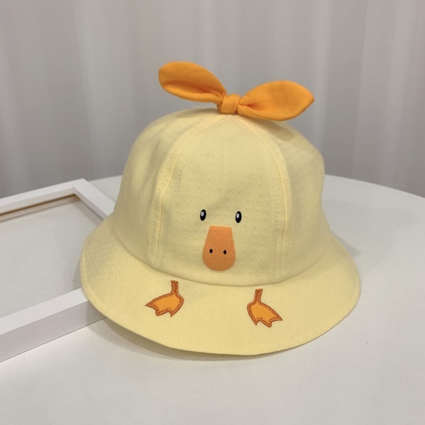 Baby Toddler Barn Pojkar Flickor Anka Tryckmönster Hinkhattar Utomhus Vindtät Solhatt Barn Sommar Cap Tillbehör 309 Blue