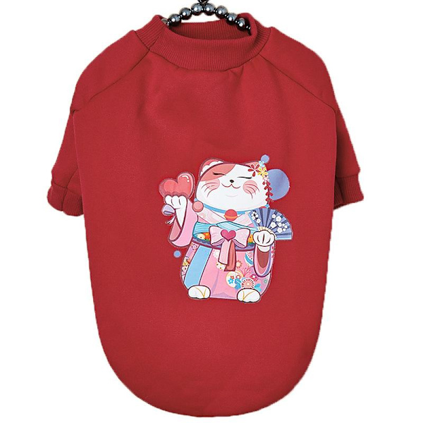Talvinen T-paita pienille koirille More than every year (red) L