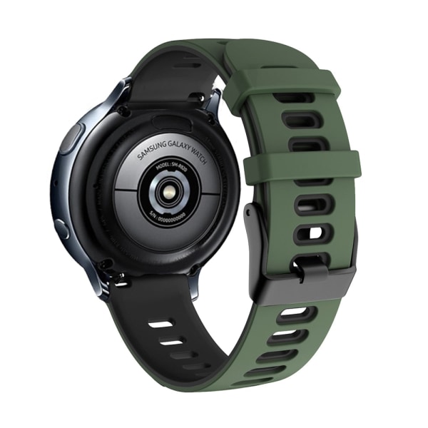 För Samsung galaxy watch Active 2 40mm 44mm Armband Sportarmband Silikon Klockarmband Active2 20mm Watch För Huawei GT2 42mm Army green