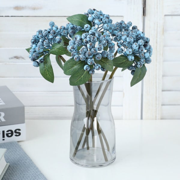 Buntede Grener Fu Lu Guo Hill Frukt Dekorativ Blomsterarrangement Tilbehør Jul Små Bær Dark red