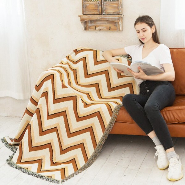 Dubbelsidig Användning Soffhandduk Överdrag Stickad Pläd Filt Soffa Överdrag Stort Golvmatta För Sovrum Vardagsrum Heminredning H 90X90cm