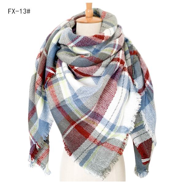 Syksyn ja talven kashmir-tyylinen plus-kokoinen kaksipuolinen Qicaigei neliöhuivi naisten hartiahuivi scarfgirl1114SF 140cm