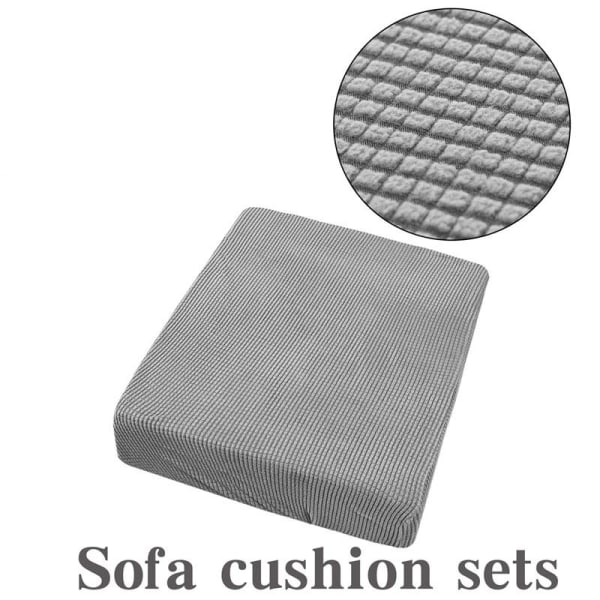 Pölytiivis Suojapäällinen Kangas Vaihto Kodin Sisustus Joustava Sohvan Istuintyynyn Päällinen Light grey 2 Seater