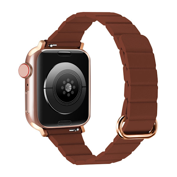 Kellon ranneke Apple Watch iWatch 38/40/41/42mm - S10 Satulanruskea Ruusukullanvärinen Solki