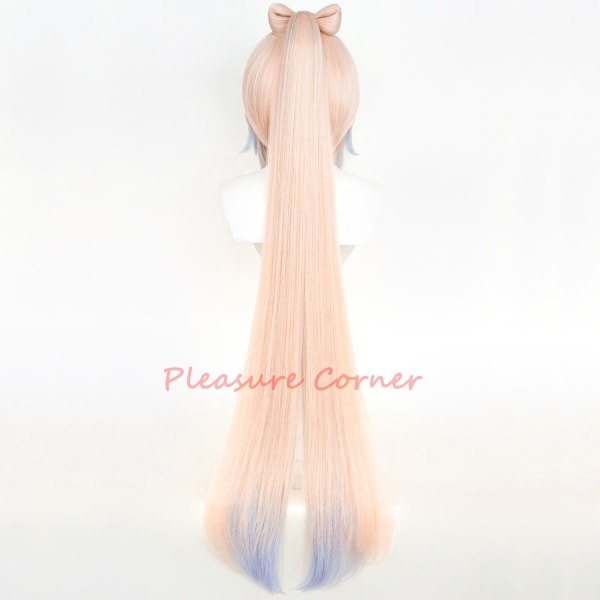 Genshin Impact Kokomi Cosplay Paryk Gradient Blandet Farve Varmebestandig Paryk Cosplay Karnevalskostume Cosplay Rekvisitter Pre Styled Simulated Scalp