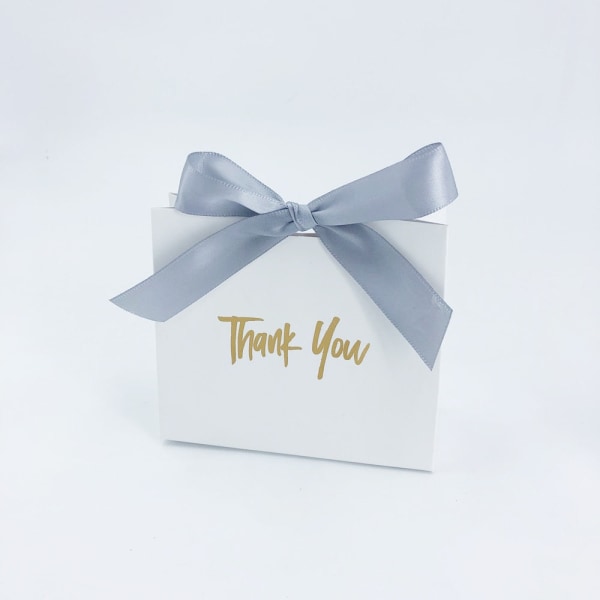 Thank You Party Favor Presentbox bröllopsgodisask Baby Shower Papperspresentpåse Födelsedag Julfavorit Presentaskar Packning Marble-Gold 10X11.5X4.5CM