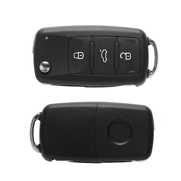 3 Knapper Bil Nøgle Skal Fjernbetjening Flip til Beetle/Caddy/Eos/Golf/Jetta/Polo/Scirocco/Tiguan/Touran/UP Til Blank Nøgle Cover Etui Default Title