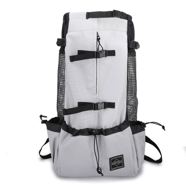 Udendørs Rejse Hvalp Medium Hunderygsæk til Små Hunde Åndbar Gåtur Fransk Bulldog Bæretasker Kæledyrsartikler Light Gray M-suit 4-9 kg