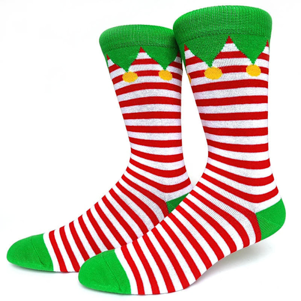 59 Stil Herr Julstrumpor Roliga Jul Tomte Gran Snöflinga Älg Snö Bomull Tub Besättning Glada Strumpor Herr Nyår Sokken 52 EU 38-45