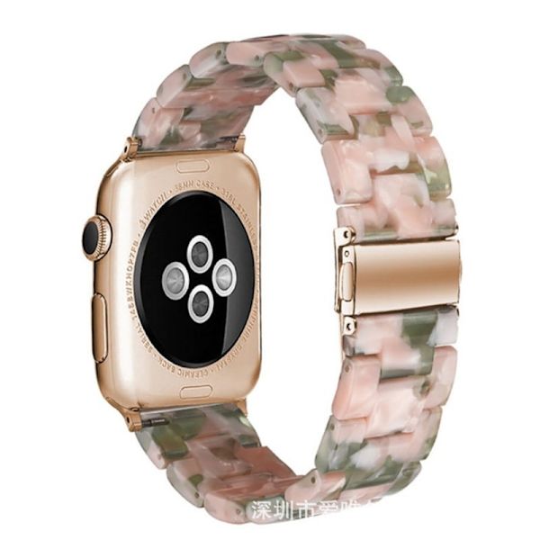 Klockarmband för Apple Watch iWatch 42/44/45mm Rosa grön