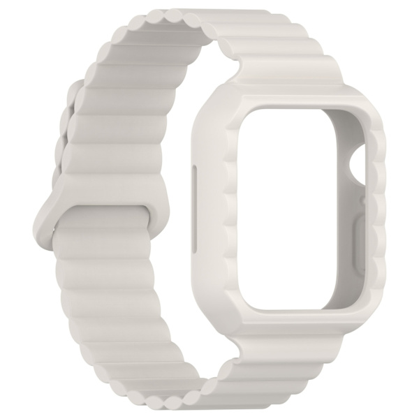 Kellon ranneke Apple Watch iWatch 42/44/45/mm virallinen valkoinen
