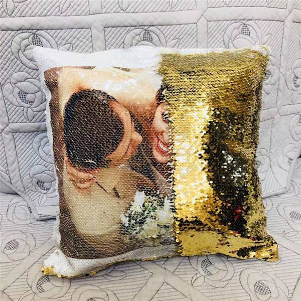 DIY Dekorative Puter For Sofa Moderne Bilde Tilpasning Putetrekk Fargeskiftende Glitter Paljetter 40*40 400mm*400mm as picture2