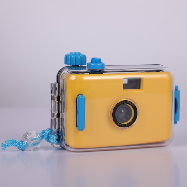 35mm Film 3M Vanntett Retro Filmkamera for Barn Enkelt Kamera Barnegave Yellow