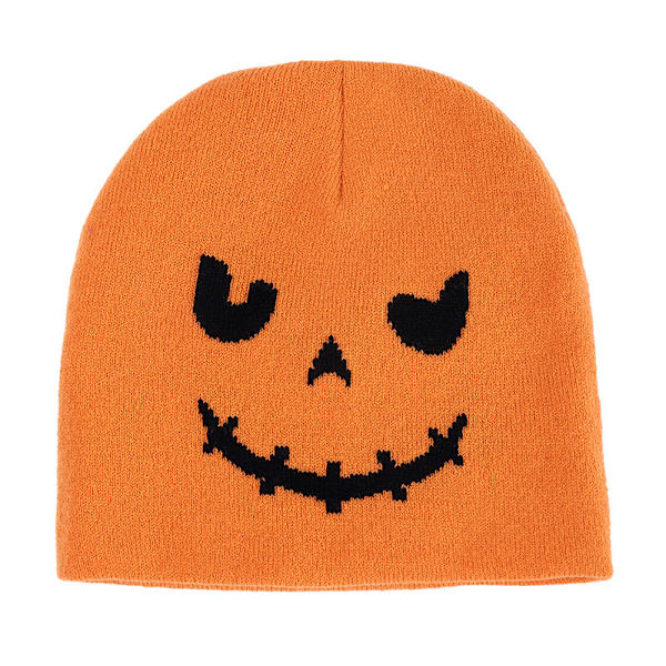 Kreativ Sjovt Udtryk Strikket Hue Pirat Dødningehoved Japansk Harajuku Uldhue Adorkable Pullover Hue Creative cap Average size