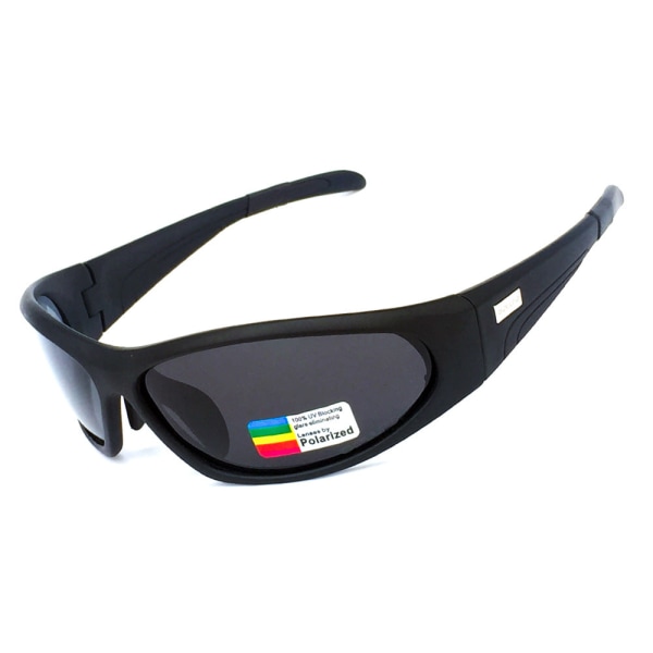 Polarisoidut pyöräilylasit ulkokäyttöön, urheiluaurinkolasit Black frame polarized gray sheet 17cm