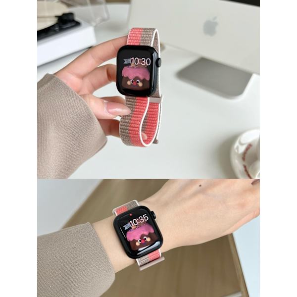 Klockarmband för Apple Watch iWatch 38/40/41/ 10:e generationen 42mm universalvetemjöl