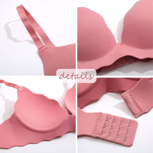 Sømløs Sexet Push Up BH til Kvinder Is Silke BH'er ABC Cup Undertøj Lingeri til Kvinder Åndbar BH 32-38 Bralette Pink 34