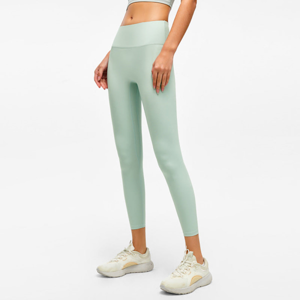 Sports Tights Nude Feel Løbe Yderbeklædning Fitness Bukser Lulu Yoga Bukser Dame Høj Talje Hofte Løft Fersken Bukser Black- S