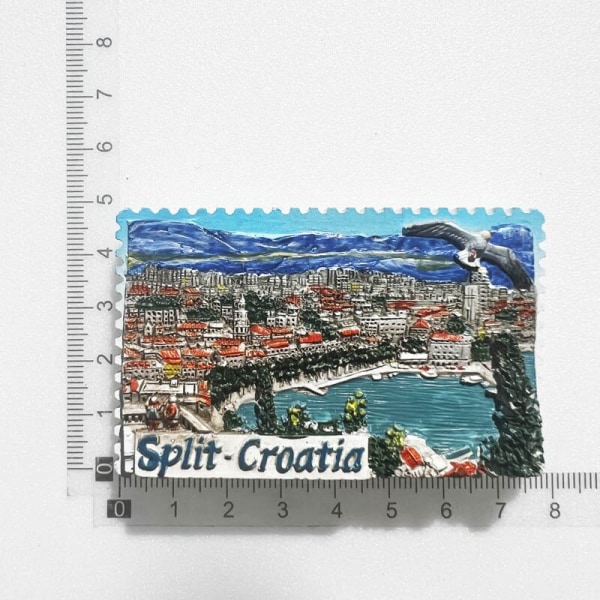 Croacia Kylskåpsmagnet Kroatien Turist Souvenirer Medelhavet Malta Polen Magnetiska Kylskåpsdekaler Kroatien Karta Heminredning Croatia Trogir