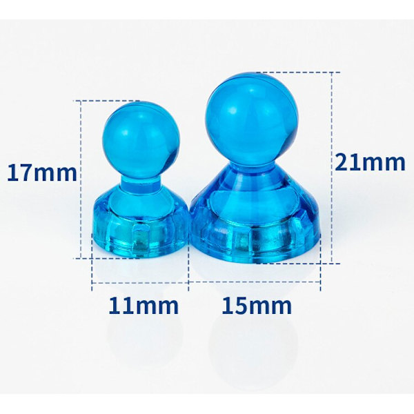 10 st Trycknålar Kontor häftstift Starka Neodymmagneter Konmagneter Supermagnet anslagstavla Schack Magnetiska trycknålar 10pcs Tangerine17X11