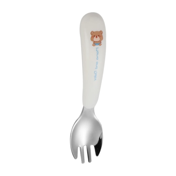 Bärbar porslin Cartoon Creative Baby Skräddarsydd present Set Bear-spoon