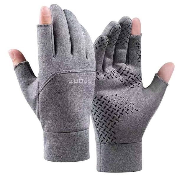 Vinterhandskar för män kvinnor Vinterhandskar Varma Utomhus Cykling Körning Motorcykel Kalla Handskar Vindtäta Halkfria Damhandskar Deep Grey4 XL