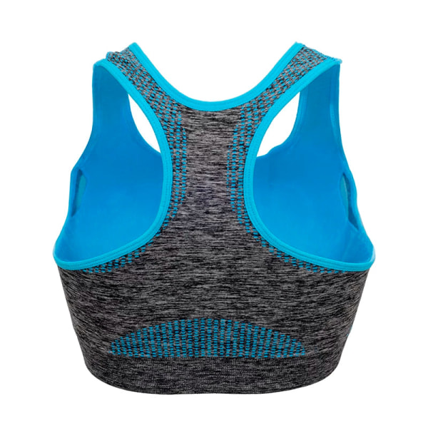 Yoga BH Push Up Gym Løbe BH Sømløs Trænings Fitness BH Top Blue M