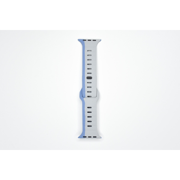 Kellon ranneke Apple Watch iWatch 38-41 S10/42mm vaaleanharmaa+taivaansininen