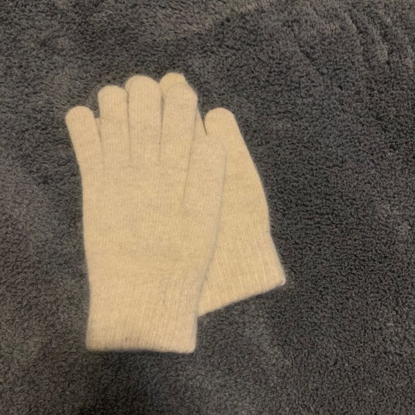 Handskar dam vinter söta plysch varma ridhandskar damhandskar damhandskar dam vinterhandskar vinterhandskar dam Beige One Size