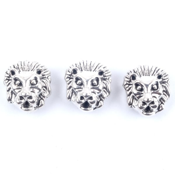 10 stk. Antikke Ugle Løve Buddha Leopard Hoved Spacer Perler Charm DIY Armbånd Halskæde Perler til Smykkefremstilling Tilbehør Buddha silver 10pcs