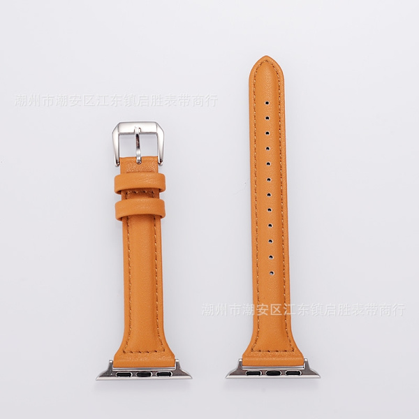 Klockarmband för Apple Watch iWatch Platt gränssnitt 22mm utan kontakt Orange PG-midja
