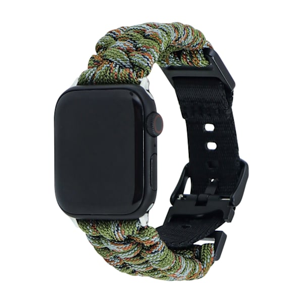 Klockarmband för Apple Watch iWatch 44/45/46mm Armégrön Kamouflage
