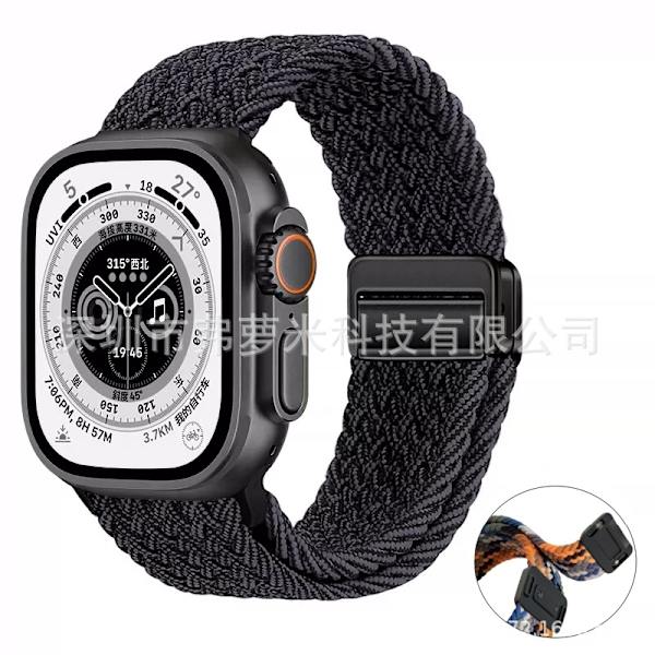 Urrem til Apple Watch iWatch 42/44/45/49mm Sort Grafit
