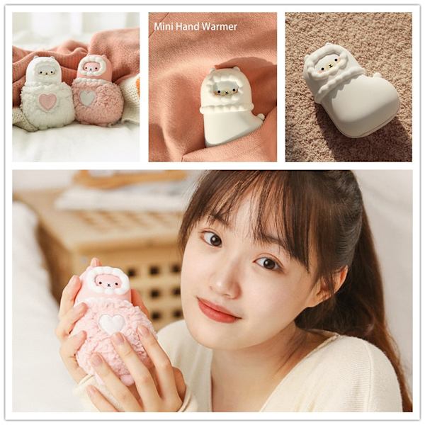Mini Sød Håndvarmer Vintervarmer Håndvarmer Genopladelig USB Power Bank Opladning Bærbar Handy Varmende Calentador til Piger Dpink4000mah