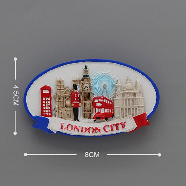 Lontoon matkamuisto magneettiset 3D jääkaappimagneetit Brittisotilasbussi London Bridge jääkaappimagneetit Maailman turismimatkamuistolahjat London city 2