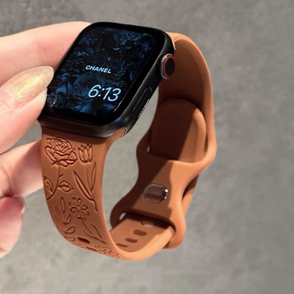 Klockarmband för Apple Watch iWatch 38/40/41mm mörk orange