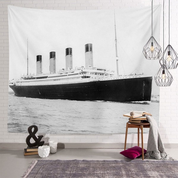 Anpassad Titanic Gobeläng Hem Vardagsrum Dekor Väggfest Estetisk Häng Gobeläng Filt för Sovrum 1-12-1-26 50X75CM Tapestry1