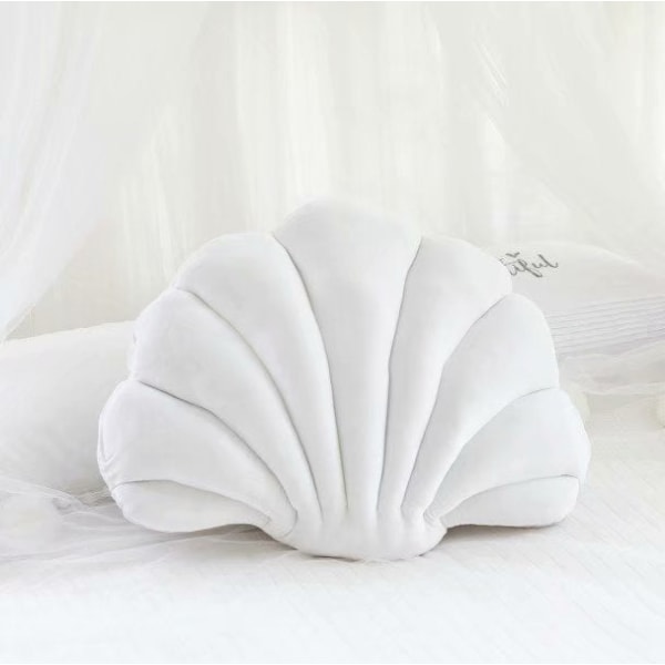 Fairy Home Lyxig Inredning Snäckkudde Prinsessans Fantastiska Sametskudde Havssnäcka Heminredning Säng Soffa Kudde Dekoration Gåva Deep purple shell 46*33cm 0.55kg