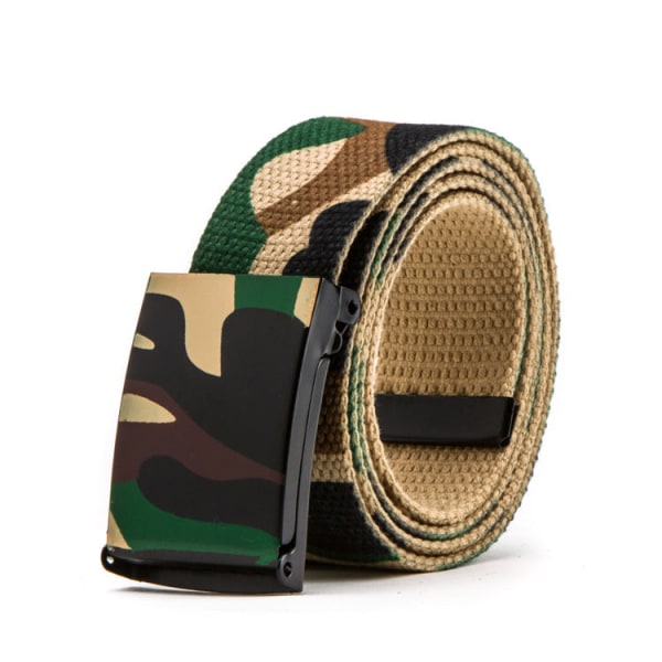Bälte Pojkar Flickor Kamouflage Kläder Bälte Barn Kamouflage Militär Byxbälte Camouflage khaki 110cm
