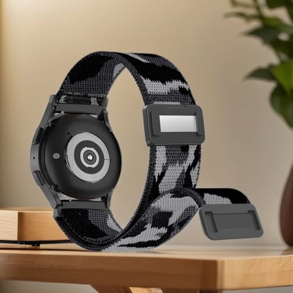 Klockarmband för Apple Watch iWatch för 38/40/41mm svart grå kamouflage